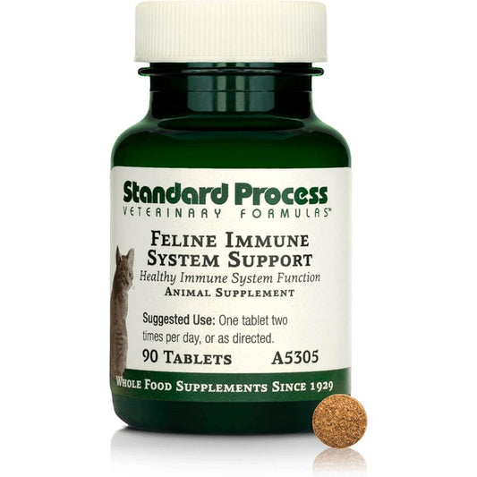 Standard Process Inc. Feline Immune System Support Whole Food Cat Supplement Tablets For Healthy Immune Cells And Tissue 90 Tablets