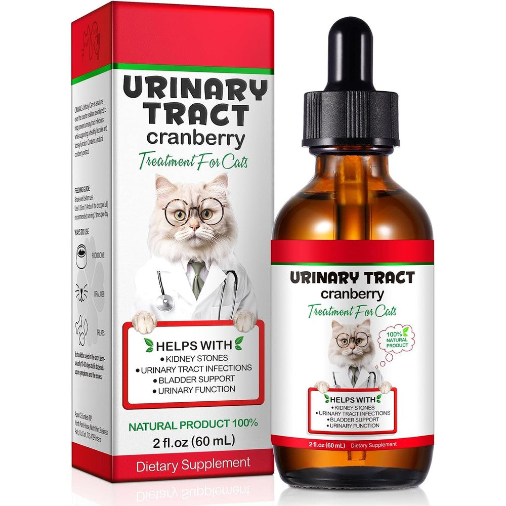 BTQAFVZT cat urinary tract infection treatment drops front view for feline bladder health