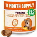 Multibites Anal Gland Support Bites for Cats front view premium pet supplement packaging