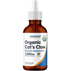 Nutricost Organic Cat's Claw Liquid Drops front view bottle for immune support supplement