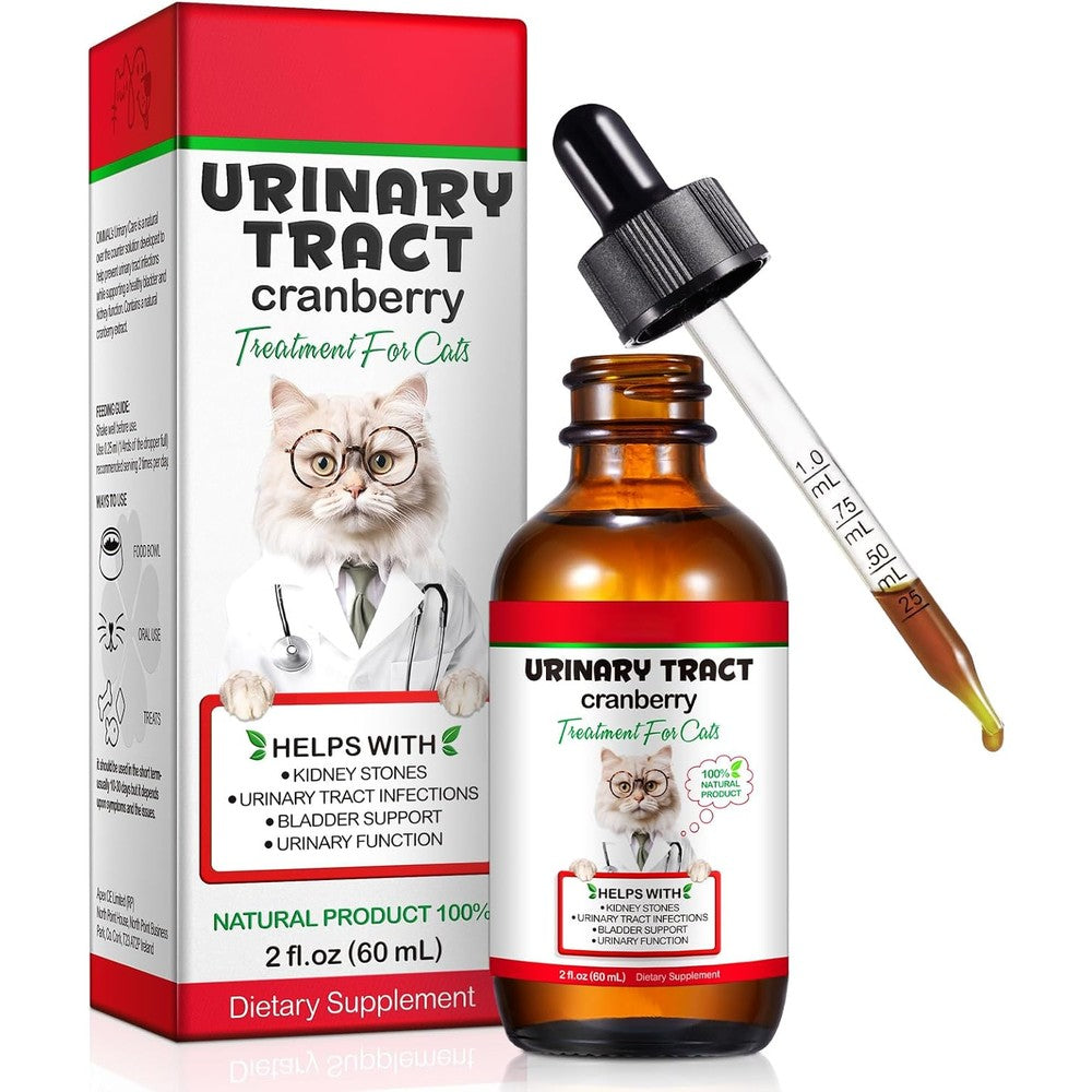 Oimmal cat urinary tract support drops packaging front view for pet bladder health