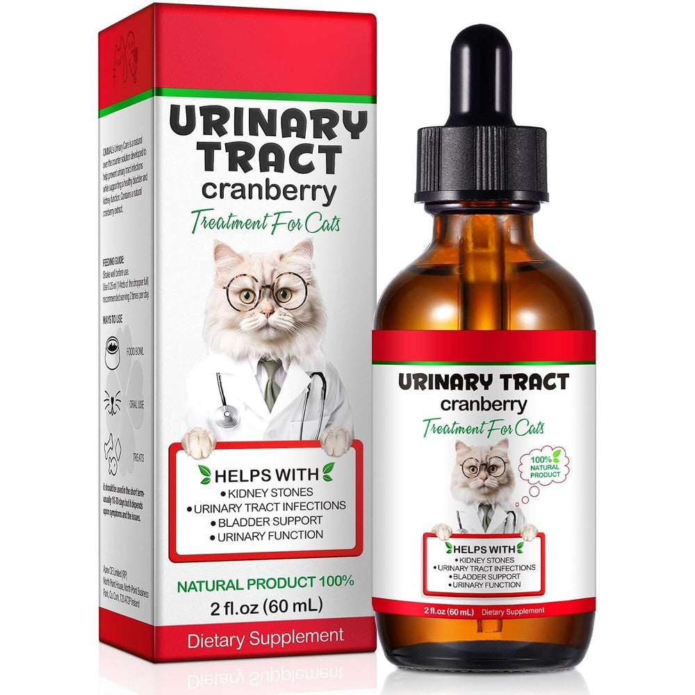REBODUM Feline Urinary Tract Health supplement bottle front view for cat UTI relief