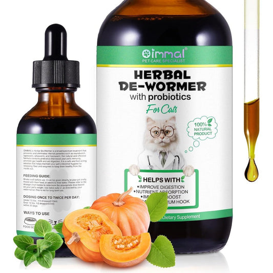 Accio Cats Natural Broad Spectrum Treatment front view bottle for feline gut health.