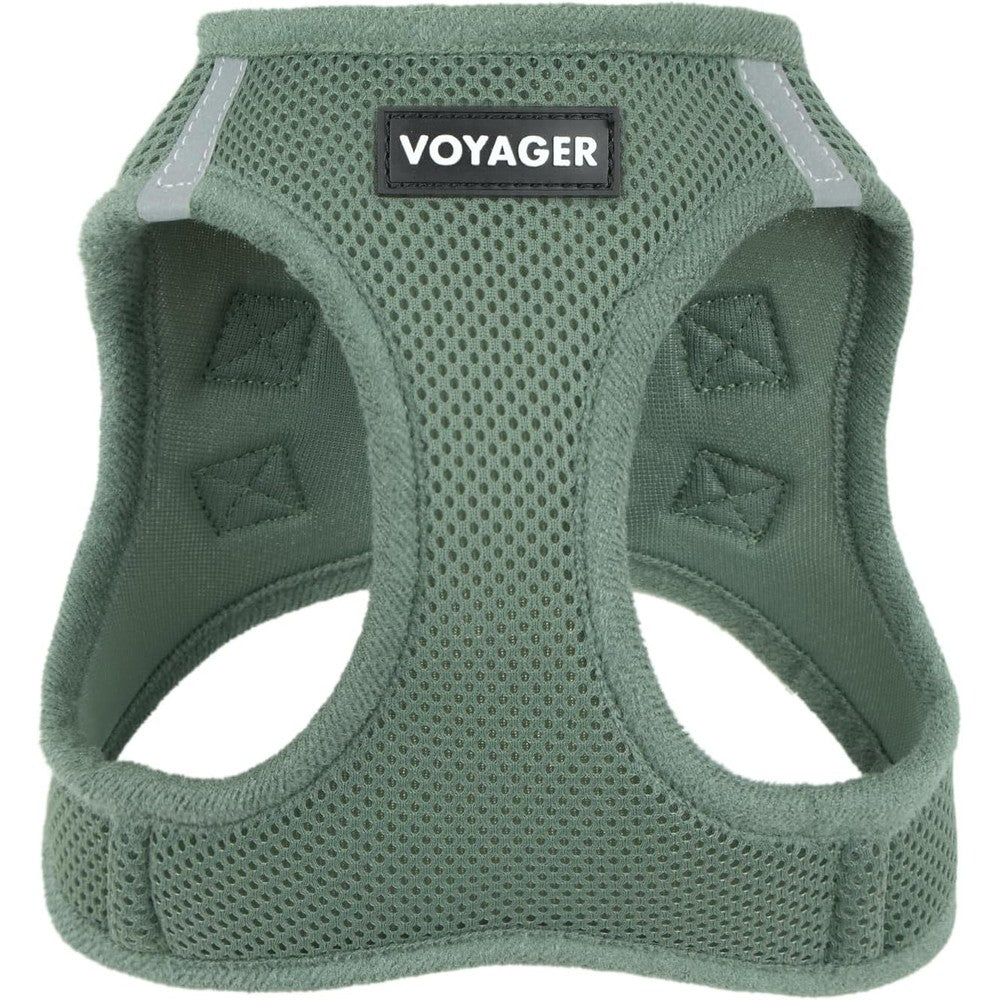 Best Pet Supplies Voyager Step-in Air Harness All Weather Mesh Reflective No Pull Vest For Dogs And Cats Moss Green Extra Extra Small