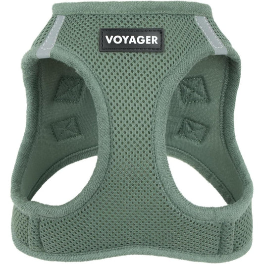 Best Pet Supplies Voyager Step-in Air Harness All Weather Mesh Reflective No Pull Vest For Dogs And Cats Moss Green Extra Extra Small