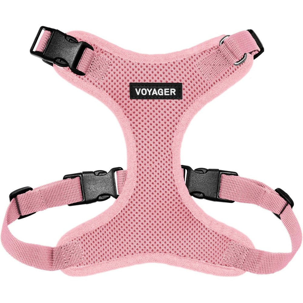 Best Pet Supplies Voyager Step-In Lock Pet Harness front view in pink