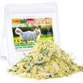 Glopawear freeze dried cat grass treats front packaging view showcasing natural hairball relief ingredients.