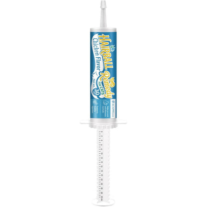 ACAPPELLA Chicken Flavor Cat Hairball Remedy 30 milliliter syringe front view packaging