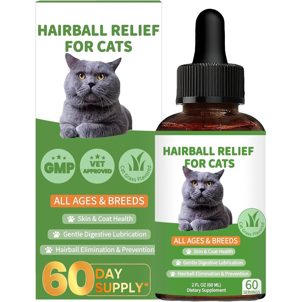 Derggzey Hairball Treatment for Cats front view bottle