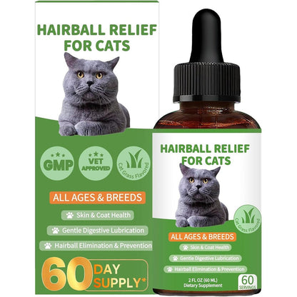 Derggzey Hairball Treatment for Cats front view bottle