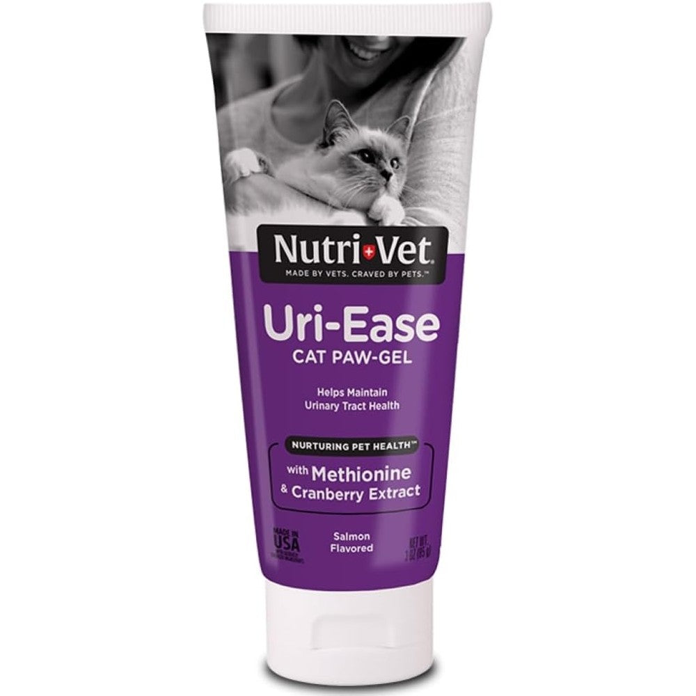 Nutri-Vet Uri-Ease cat urinary paw gel front view tube packaging