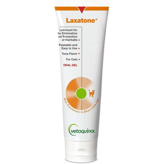 Vetoquinol Laxatone oral hairball lubricant gel for cats front view
