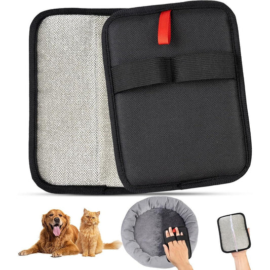 Obfuscate Pet Hair Removal Glove front view electrostatic mitt for cleaning fur