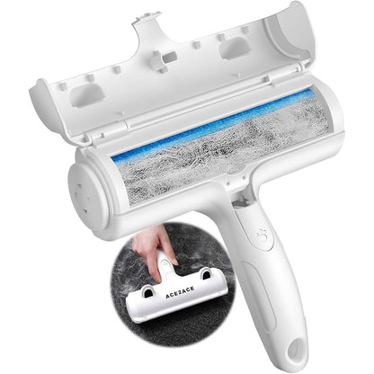 Ace2Ace pet hair remover roller purple front view