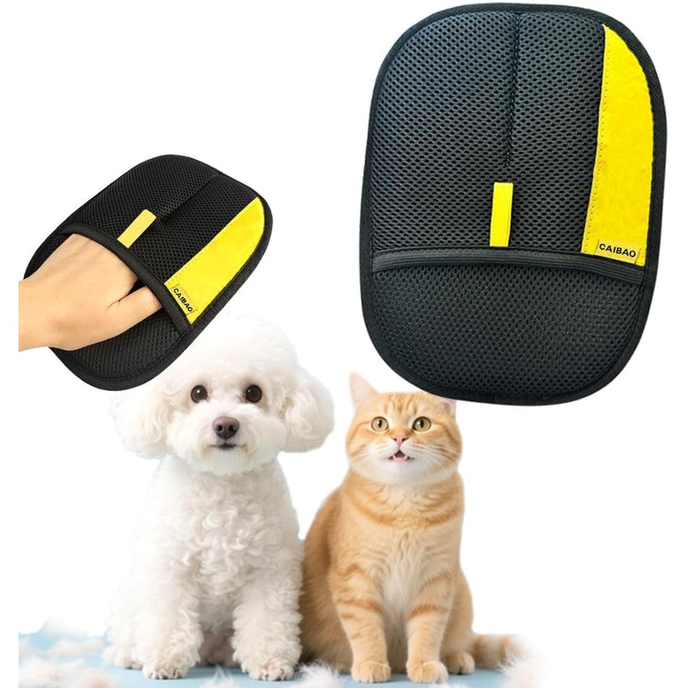 CAIBAO Electrostatic Pet Hair Removal Glove Black front view buy online
