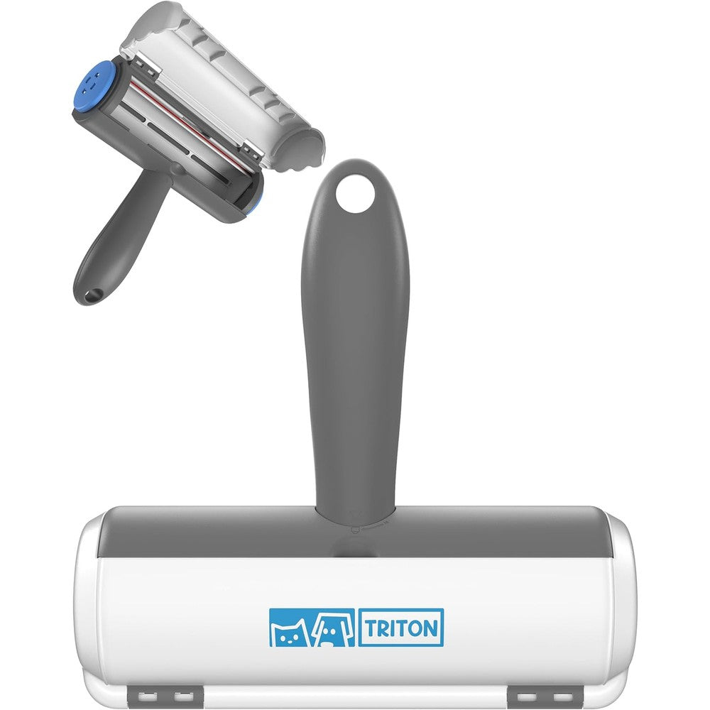 Triton pet hair remover tool with fur trapping compartment front view