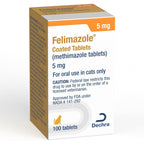Dechra Felimazole 5mg coated tablets front view