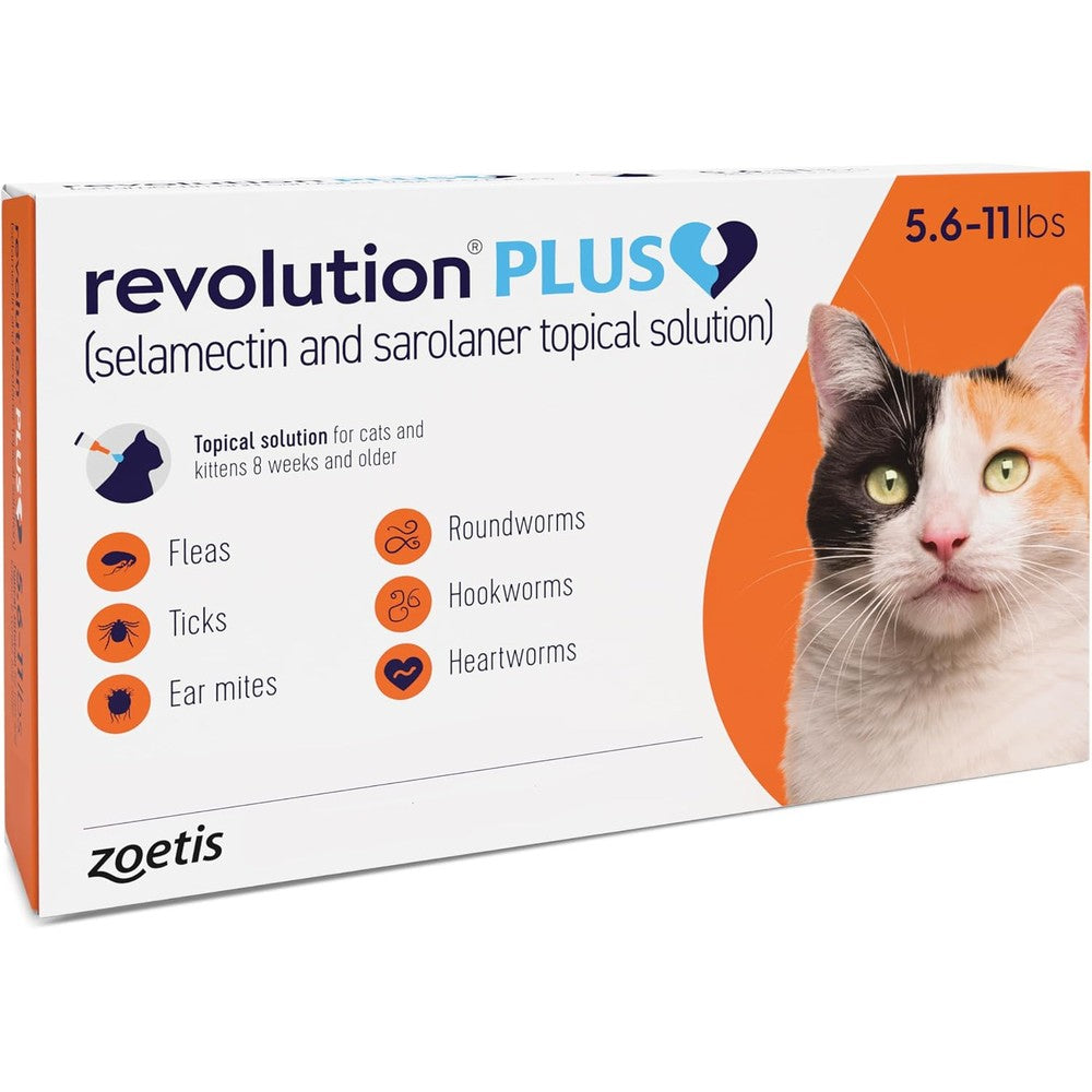 Zoetis Revolution Plus topical solution for cats front of box