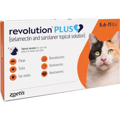 Zoetis Revolution Plus topical solution for cats front of box