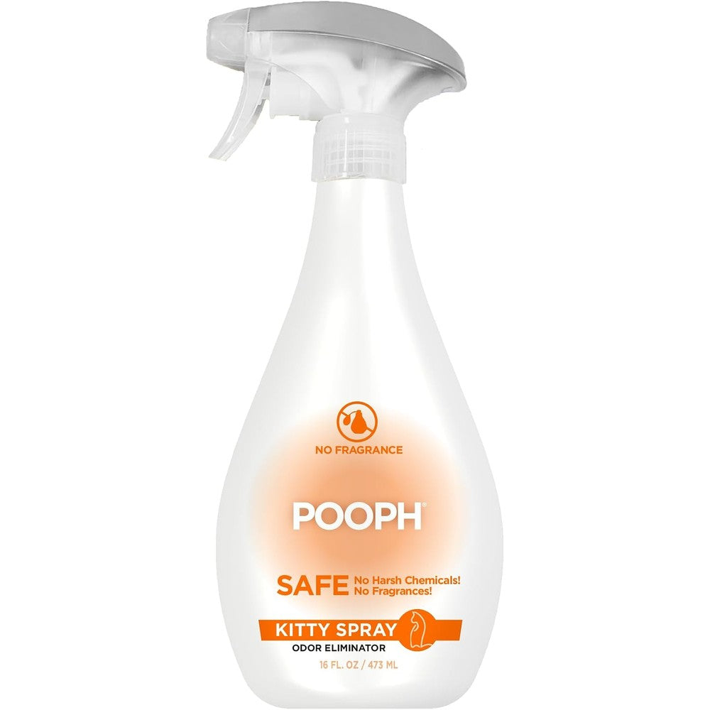 Pooph Kitty Spray Odor Eliminator 16 Ounce bottle front view