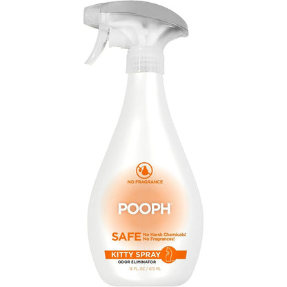 Pooph Kitty Spray Odor Eliminator 16 Ounce bottle front view