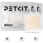 PETKIT N50 Odor Eliminator 2.0 front view of pack of three cat litter box deodorizer