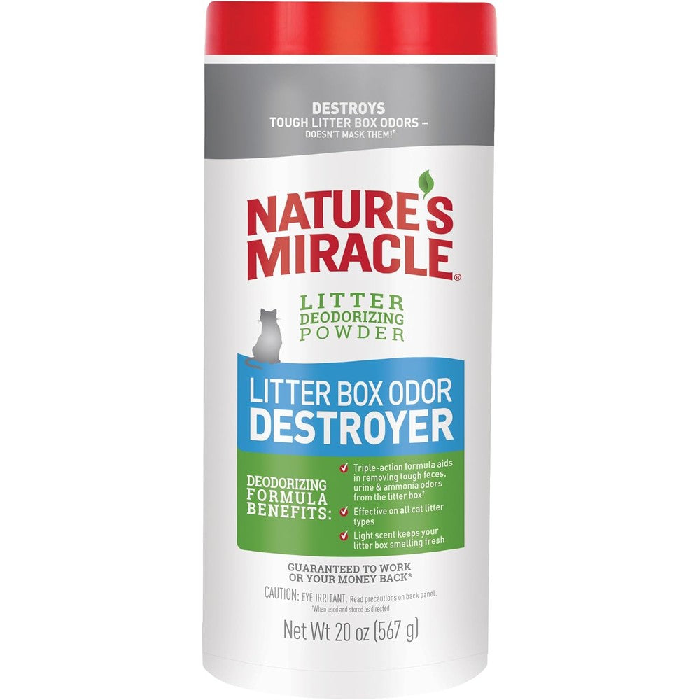 Nature's Miracle Litter Box Deodorizer front packaging view.