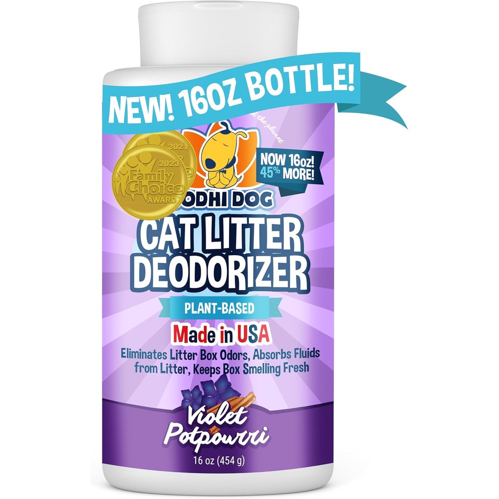 Bodhi Dog cat litter odor eliminator front view sixteen ounce bottle