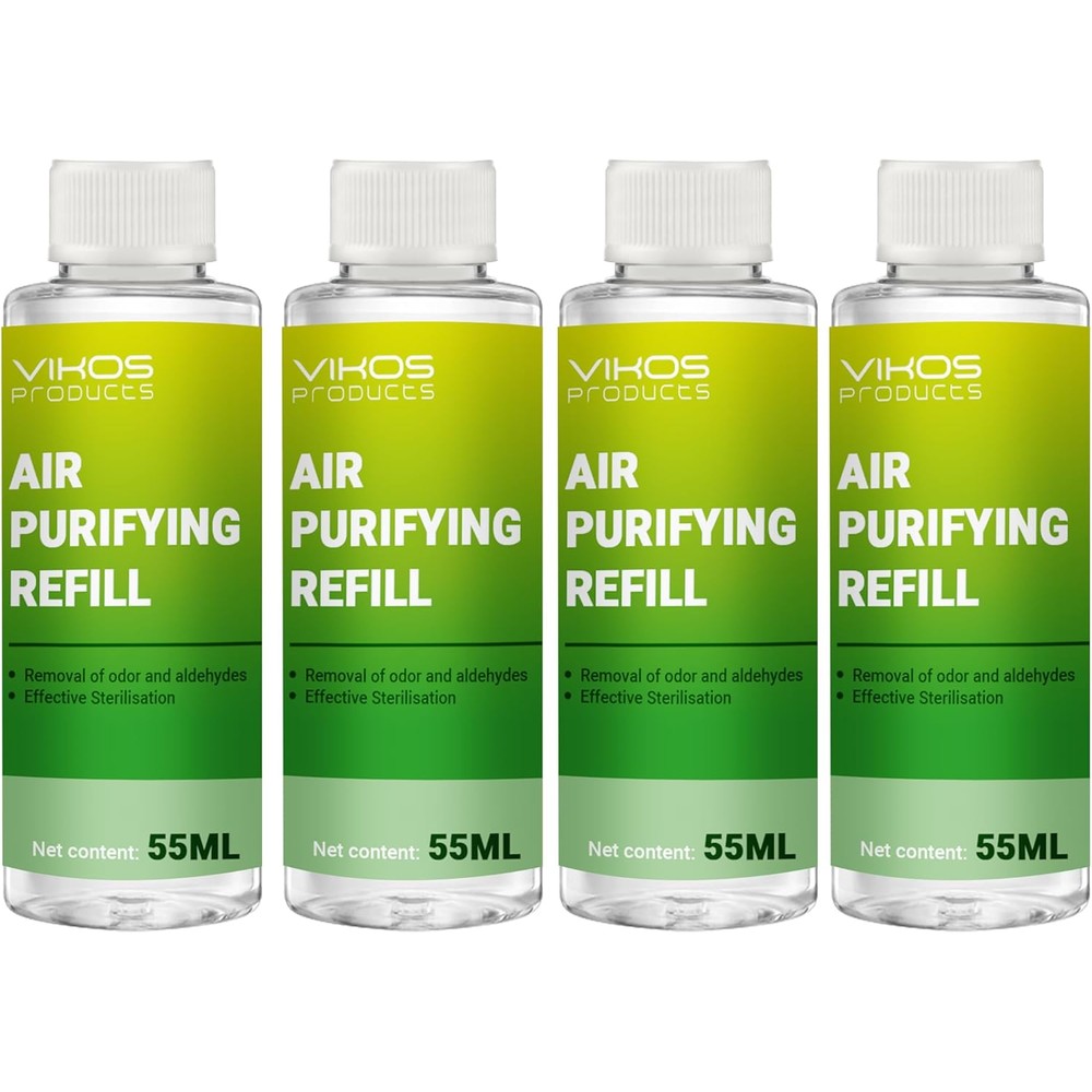 VIKOS Products cat litter deodorizer liquid refill front view for automatic litter boxes