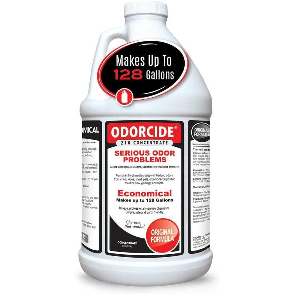 Odorcide 210 original scent odor eliminator concentrate half gallon jug front view