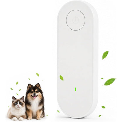 Generic LitterGuard Pro plug in negative ion odor eliminator front view showcasing the white minimalist design.