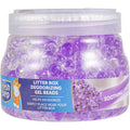 Fresh Step deodorizing gel beads front view showing the twelve ounce jar