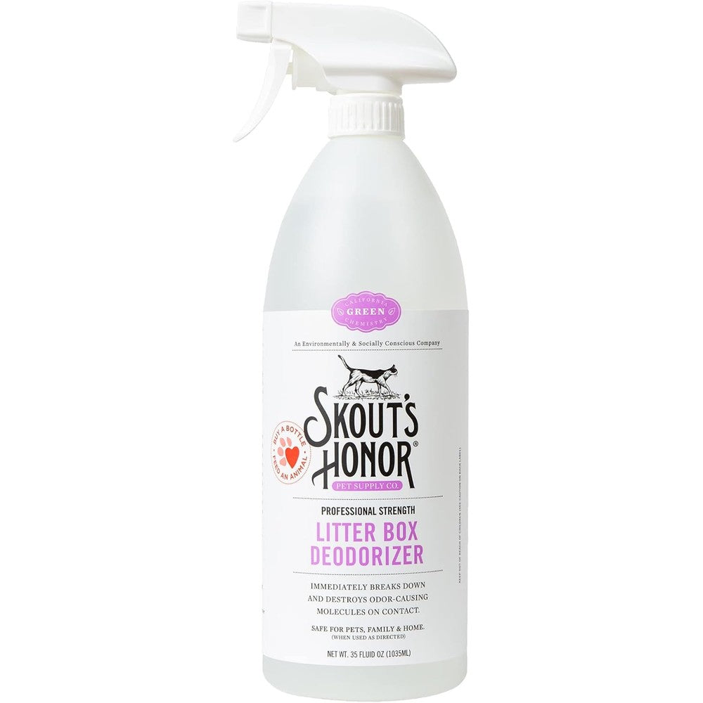 Skout's Honor Professional Strength Cat Litter Box Deodorizer Spray front view
