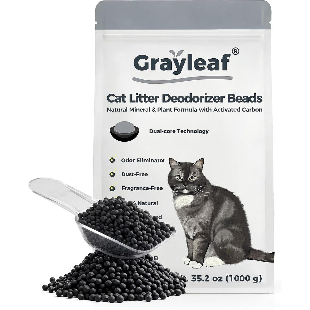 Grayleaf Unscented Cat Litter Deodorizer packaging front view for pet odor control