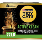 Purina Tidy Cats Performance Plus Active Clean Scented Clumping Multi Cat Litter, 22 Pound Box