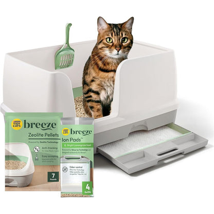 Purina Tidy Cats Breeze XL All-In-One Non-Clumping Litter System For Multi Cat Households And Large Cats