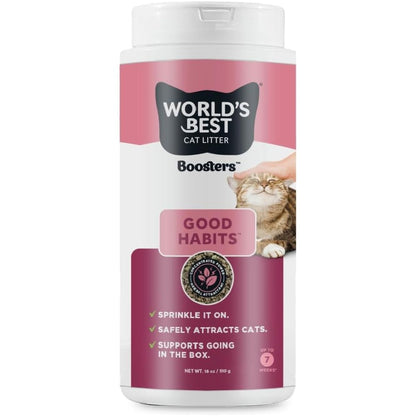 World's Best Cat Litter Boosters Good Habits Natural And Sustainable Cat Litter Attractant Additive 18 Ounces