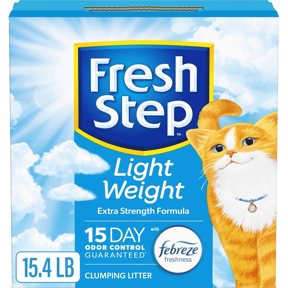 Fresh Step lightweight extreme clumping cat litter box front view
