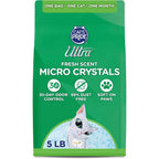 Ultra Fresh Scented Micro Crystals Premium Cat Litter 99.9 Percent Dust Free Soft On Paws 5 Pounds