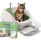 Purina Tidy Cats Breeze Litter System Starter Kit front view with box and components