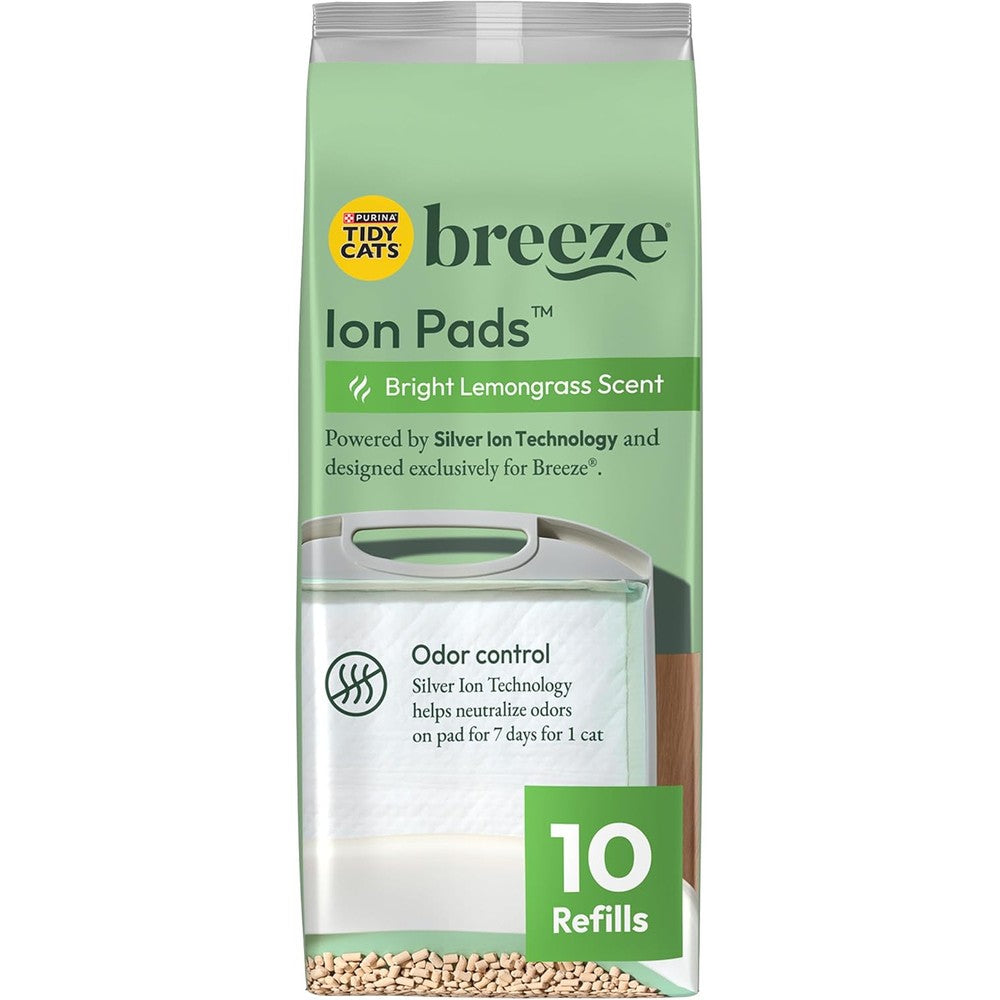 Purina Tidy Cats Breeze litter pad refills front view packaging