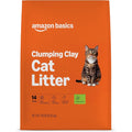 Amazon Basics Clumping Cat Litter, Fresh Scent, Hard Clumping Formula, 14 Pound Bag For Multi-Cat Households