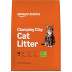 Amazon Basics Clumping Cat Litter, Fresh Scent, Hard Clumping Formula, 14 Pound Bag For Multi-Cat Households