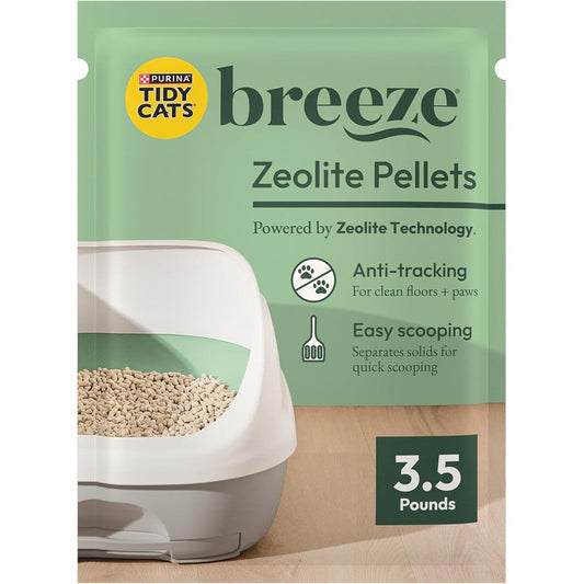 Purina Tidy Cats Breeze Refill Litter Pellets Unscented For Breeze Litter System Pack Of 6 Bags 3.5 Pounds Each