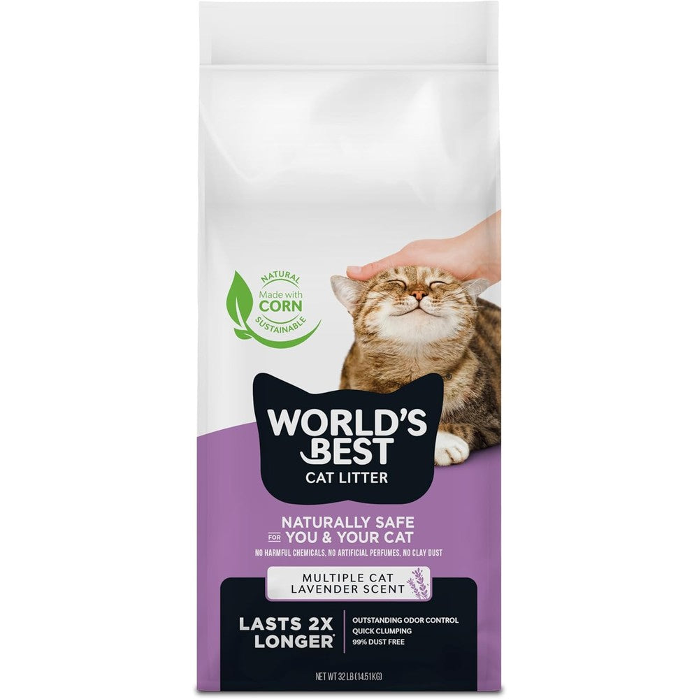 World's Best Cat Litter Multiple Cat Lavender front view bag packaging