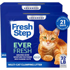 Fresh Step Advanced Ever Fresh Multi Cat Clumping Litter With Febreze Freshness And Ammonia Block Technology 32 Pounds Pack Of Two 16 Pound Boxes