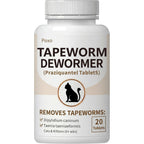 Elanco Praziquantel Tapeworm Dewormer for cats front view bottle packaging
