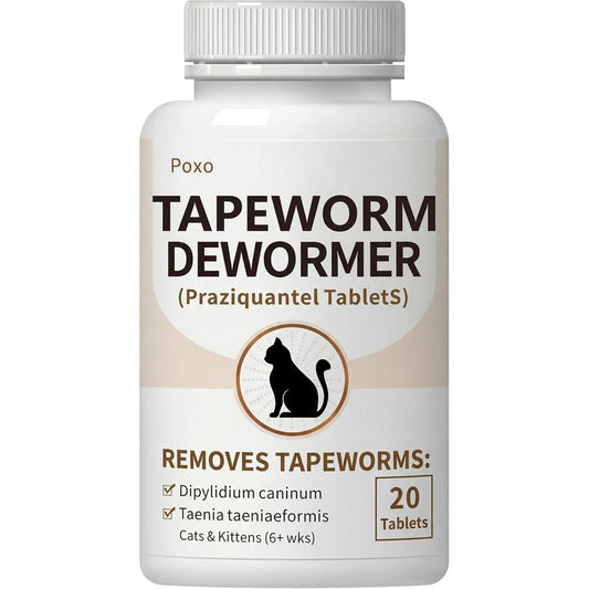 Elanco Praziquantel Tapeworm Dewormer for cats front view bottle packaging