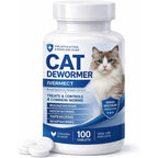 Luxevib cat dewormer broad spectrum 100 tablets front bottle view
