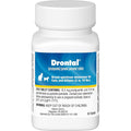 Elanco Drontal cat dewormer front view of the 50 tablet bottle